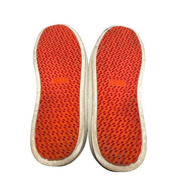 Womens Hermes Boomerang Sneaker Shoes FR 37.5 US 7.5 Purple Burgundy Blue Orange - Picture 8 of 8